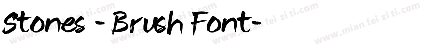 Stones - Brush Font字体转换